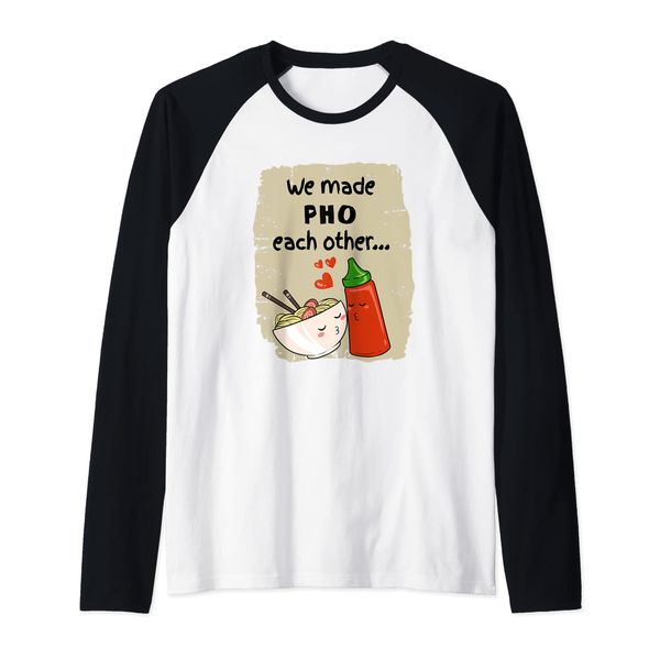 Funny Pho Sriracha Noods Raglan Bowl