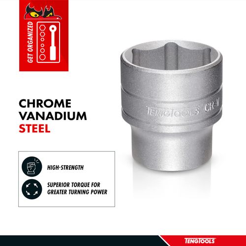 Teng Tools 5.5MM 1/4 Inch Drive 6 Point Metric Shallow Chrome Vanadium Socket | Mechanic Tool | Hand Tool - M1405055-C