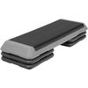2PCS 43'' Exercise Aerobic Step Platform Adjustable Fitness Stepper 4 Riser Grey