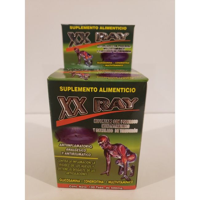 XX RAY MULTIVITAMINIC 100 Tablets 500mg Nutritional Supplement