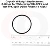 O-Rings for Waterdrop Spin Down Filter WD-RPFK WD-PFK (4 Pack)