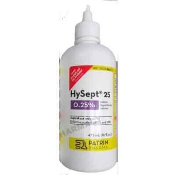 Hysept 25 Sodium Hypochlorite Topical Solution Wound Cleaner 16oz