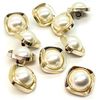 HARU Miscellaneous Goods Decorative Button Pearl Button g Plastic Button 19.5mm Plastic Button Resin Pearl Design Button (10)