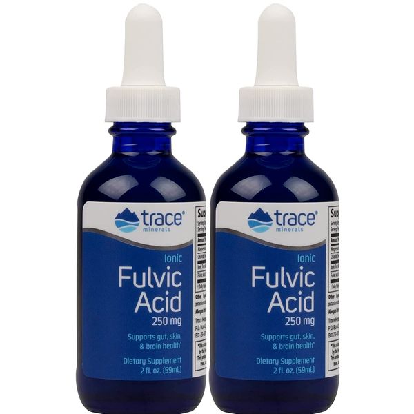 Trace Minerals Liquid Ionic Fulvic Acid with ConcenTrace 2 fl oz Liquid