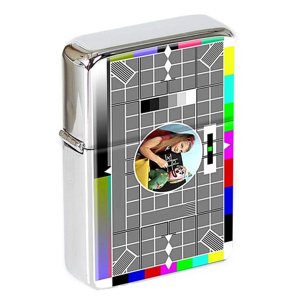 TV Test Card Flip Top Lighter