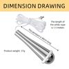 Bathroom Light Pull Cord – 1.5m White Pull Cord with 80cm Elegant Drop Handle, Pull Cord Light Switch for Bathroom, Ceiling Light Switch Pull Cord, Easy Grip Bathroom Light Pull for Shower & Ceiling