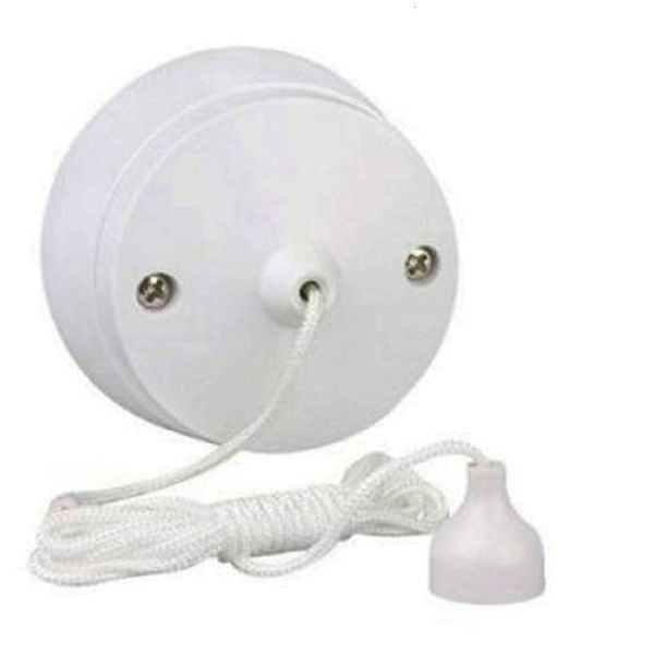 Mr Gadget's Solutions New 6Amp Ceiling Pull Cord Switch 1 Way Bathroom/Toilet Light Switches