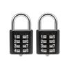 sourcing map 8-Digit Combination Padlock Push Button Lock for Locker Cabinet Black 2Pcs
