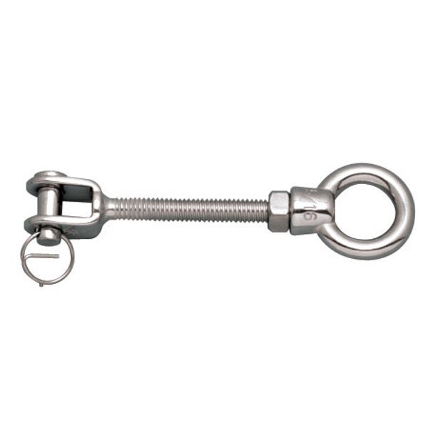 STAINLESS JAW EYE, 3/8" X 4-7/8", 316 SS