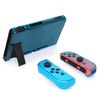 Dockable Protective Cover Case with Screen Protector Compatible with Nintendo Switch, YUANHOT Switch Hard Shell Case and Thumb Grip Caps Accessories, Crystal Plastic Case Protector - Blue