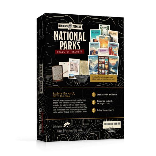 Finders Seekers Mystery Game | National Parks Trail of Secrets – Be a Detective and Investigate an Unsolved case, Escape Room Puzzle Game, for Date Night, Family Night or Solo.