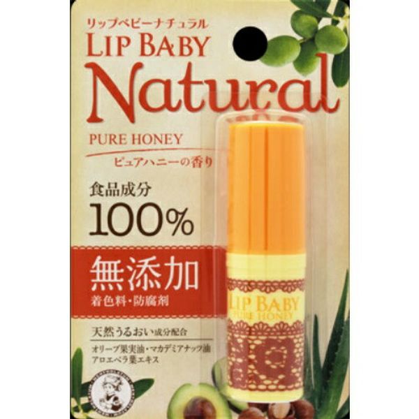 This month&#39;s recommended product: Rohto Mentholatum Lip Baby Natural Pure Honey Scent 4g (Cosmetics, Lip Balm, Skin Care)