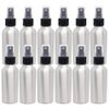4 fl oz Aluminum Bottle with Black Spray Cap (12 Pack)