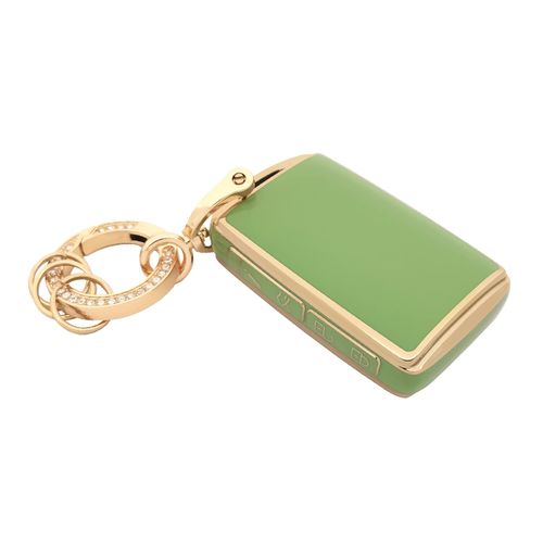 chyoekey Key Fob Cover for Mazda with Keychain Soft TPU Smart Car Key Shell Case Protector Compatible with 2020 2021 Mazda CX-5, CX-30, CX-9, 2019 2020 2021 Mazda 3, Mazda 3 Hatchback (Green)