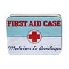 First Aid Design Kitchen Cake Tea Coffee Biscuit Cookie Storage Tin Gift Box (Small, Green & White)