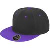 Result Core Bronx Original Flat Peak-Snapback Dual Colour Cap Black/Purple