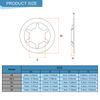 sourcing map 420Pcs Internal Tooth Washers Assortment Kit, 65Mn Tooth locking Ring Washers Quick Speed Nut ing Fastener, 5 Size, Black