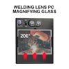 Magnification Welding Lens Compatible with Most Welding Helmets, 2" Height x 4.25" Length(2 EACH)