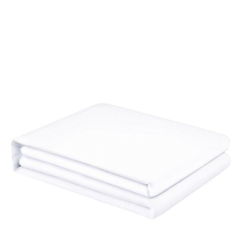 FreshCulture Twin Flat Sheet - Hotel Quality Twin Flat Sheet Only - Brushed Microfiber Top Sheet - Ultra Soft & Breathable - Wrinkle-Free - Easy Care - Single Flat Sheet (Twin, White)