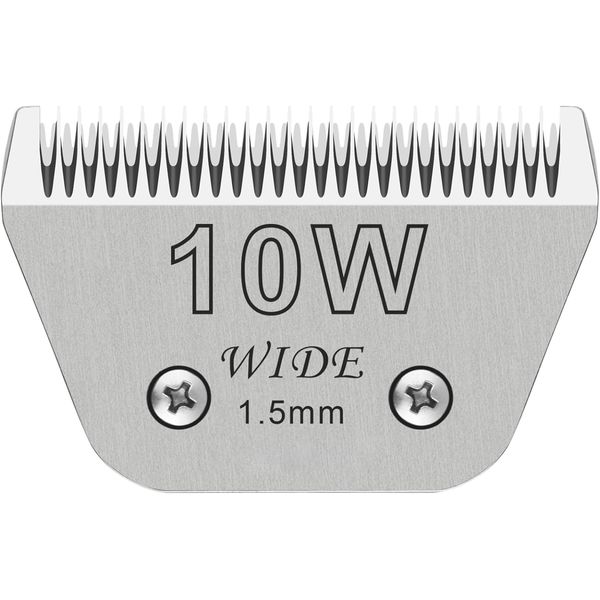 Wide Blade #10W Dog Grooming Blade Compatible with Andis,Oster A5,Wahl km10 Clippers, Grooming Wide Blade, A5 Type Blade,for Animal Dog,Cat,Horse