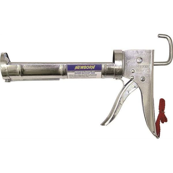 NEW Newborn 307 GATOR TRIGGER Super Ratchet Rod Caulk Gun, 1/10 Gallon 5927819