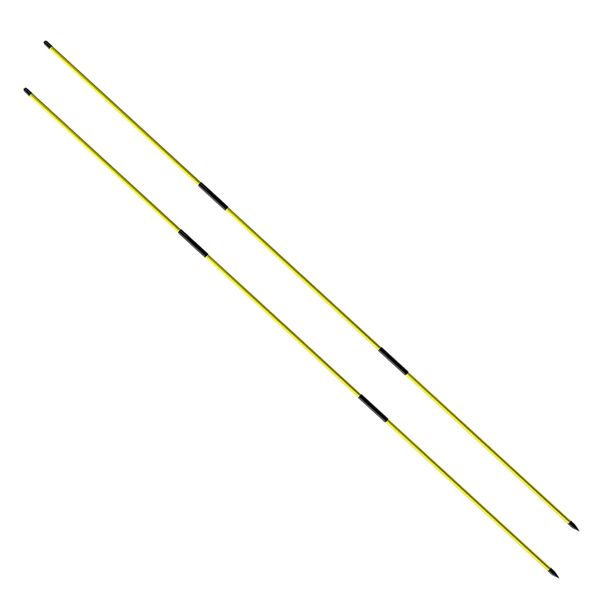 Bordhap Golf Alignment Sticks Training Aid 2 Pack,3-Section 48 inch Golf Swing Trainers Foldable Practice Rods Sticks
