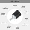 uxcell M6 Thread Rubber Mounts, Vibration Isolators, Cylindrical Shock Absorber with Studs 20 x 20mm 8pcs
