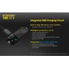 NITECORE TUBE V2.0 55 Lumen USB Rechargeable Keychain Flashlight (Blue)