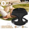 Dog Pet Harness Adjustable Control Breathable Mesh Reflective Chest Strap Black