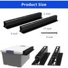 6 Pack Overhead Storage Bin Rack, Ceiling Racks for Utility Bins Organization, H