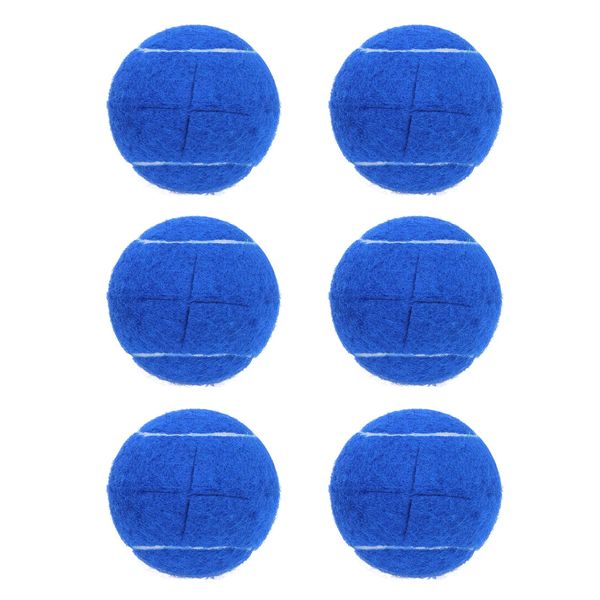 Magicorange 6 PCS Precut Walker Tennis Balls for Furniture Legs and Floor Protection, Heavy Duty Long Lasting Felt Pad Glide Coverings (Dark Blue)