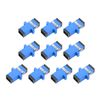 sourcing map SC to SC Fiber Coupler Flange Type Fiber Optical Adapter Connector for Server Rack, Patch Panel MM/SM 10Pcs(MFH)