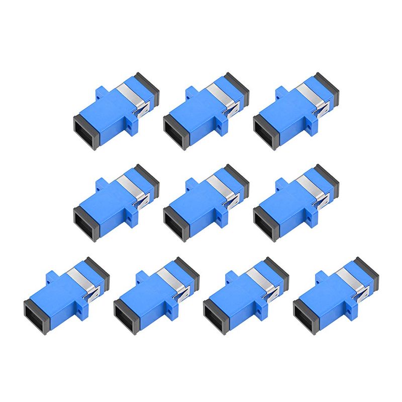SC/UPC a SC/UPC Duplex OS2 Singolo Modo Plastica Fibra Ottica Adattatore/ Accoppiatore con Flangia (10pz/confezione) - Europa
