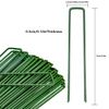 Garden Pegs Steel Stakes Securing Lawn Staples U Shaped Ground Peg Nail Pins for Weed Control Membrane Weed Landscape Fabric Artificial Grass Matting Netting Fleece 6'' 40 Pack