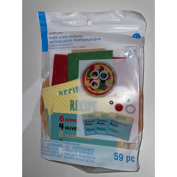 Creatology Felt Play Pizza Kit 59 Pc Creative Learning Activity Kit Recipe