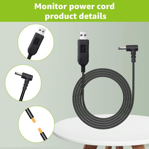 USB to DC Car Charger Power Cord for Furrion FOS07TADS Vision S Monitor,Compatible with Hitch Wireless Backup Camera FOS48TA-BL/FOS48TAP,for 7 inch Screen Display Power Cable