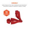 Ergodyne Glove Clip Grabbers, 3400, Red Clip/Clamp