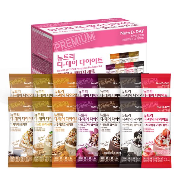 Nutriday Diet Shake Protein Shake Happy Mix 14 Packets