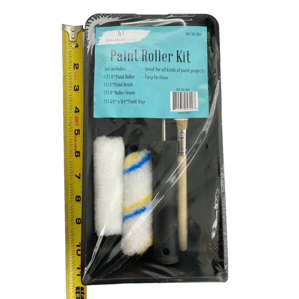 ONE (1) 5 PIECE PAINT ROLLER PAINTING KIT, NEW in SEALED PACKAGE