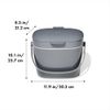 OXO Good Grips Easy Clean Compost Bin Charcoal 6.62 Litre