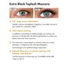 Toplash Extra Ebony Mascara with Keratin, Panthenol and Vitamin E