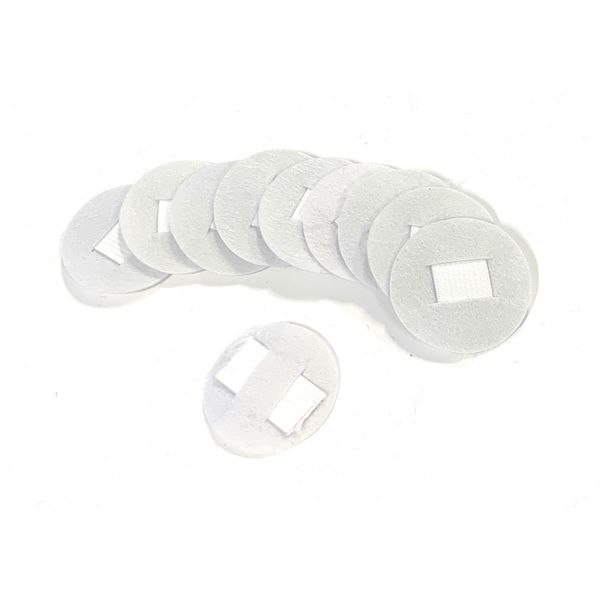 Caprilite 10 x Elastic Felt Pads for Headband Fascinator Making DIY Millinery Trimmings (White)