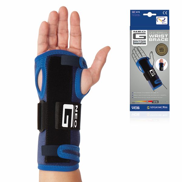 Neo-G Wrist Support Universal Fit - Wrist Brace for Carpal Tunnel Syndrome, Arthritis, Tendonitis, Tenosynovitis, Injuries, Weak Wrists. Left or Right - Class 1 Medical Device