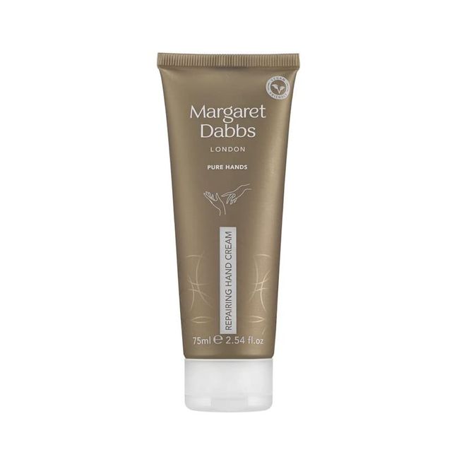 Margaret Dabbs Pure Repairing Hand Cream Deep, Lasting Hydration for Very Dry Skin, Rose and Lemon Scented 75ml