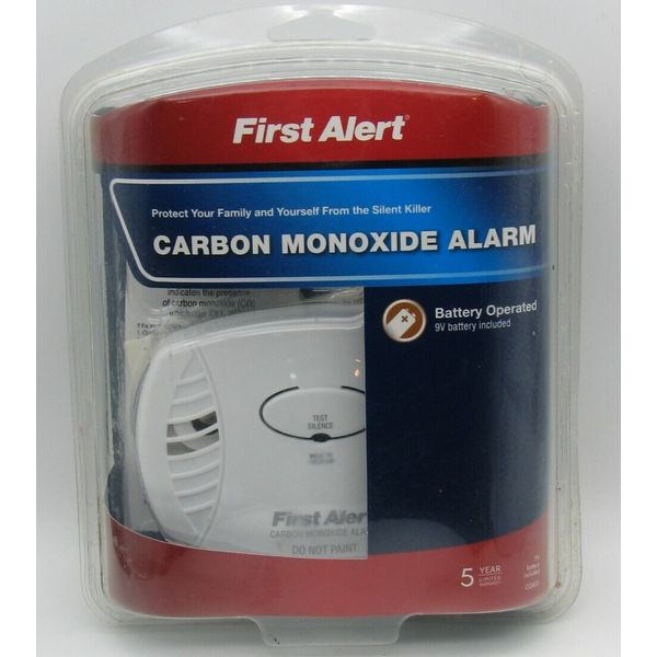 First Alert 1039718 CO400 Basic Battery Operated Carbon Monoxide Alarm BY2 NEW