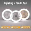 Fan For E27 Socket Light With Remote Ceiling Fan Adjustable Smart LED