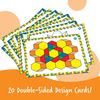 LEAR6134 LEARNING RESOURCES 124 PIECE PLASTIC PATTERN BLOCK ACTIVITY SET
