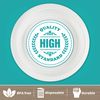 PLASTICPRO 7 inch Round Plastic Plates Microwaveable, Disposable, White, Dinnerware 100 Count