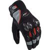 LS2 Helmets Spark II Men's Glove (Black/Gray/Red - Medium)