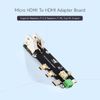 Waveshare Micro HDMI to HDMI Multifunctional Adapter, Compatible with Raspberry Pi 5 / 4B, Two Power Supply Methods, Supports Dual 4K Outputs